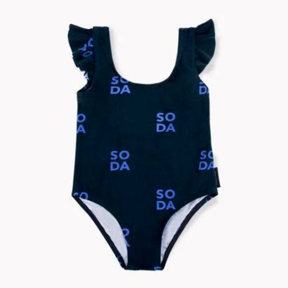 Tinycottons Swim Suit Toddler Girls One Piece 'SODA' Swimsuit - Picture 1 of 2